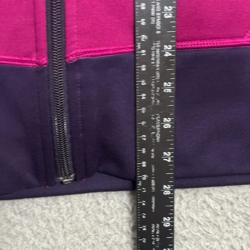 Nike Therma-FIT Womens Full Zip Hoodie Pink Purple Thumbhole Fleece Large 1647